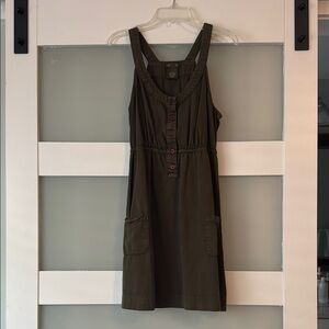 Anthropologie Cargo Green Sleeveless Dress